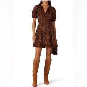 Ulla Johnson Mariana Dress Beige Multi medium almost new